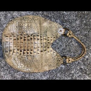 Donald J Pliner reptile print purse